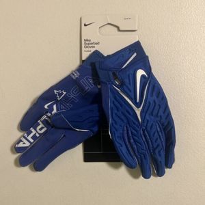 MENS NIKE SUPERBAD ALPHA FOOTBALL GLOVES BLUE DJ7796-402 SIZE M